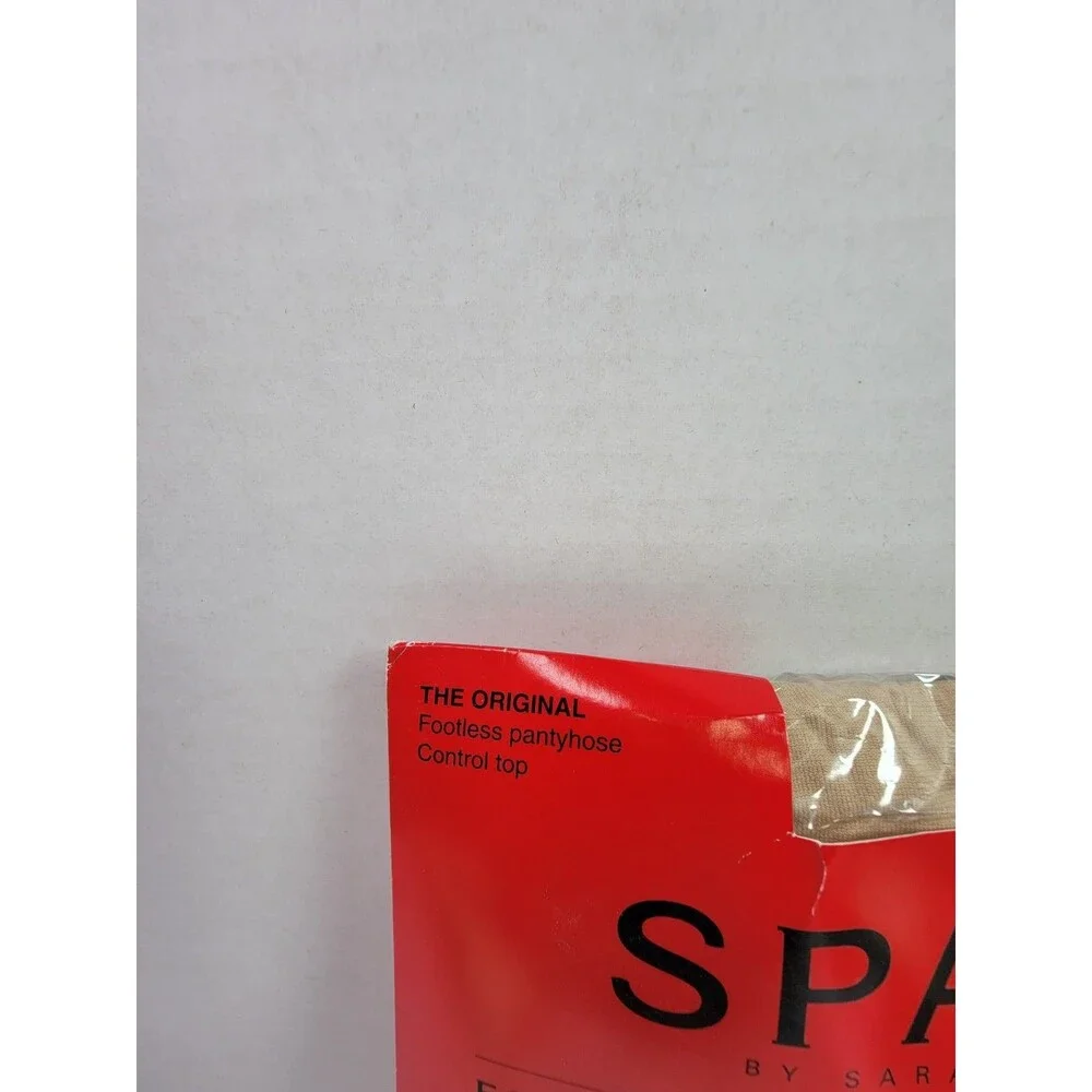 Vintage SPANX Footless Bodyshaping Pantyhose Size A Nude Control Top NOS